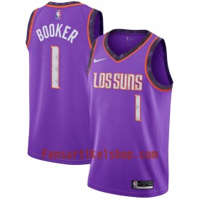 Phoenix Suns Trikot Devin Booker 1 2018-19 Nike City Edition Lila Swingman - Herren